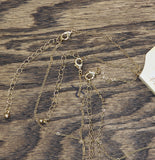 Erica Lyons Chain Necklaces Gold / Blue Multi 16" + 3" 17" + 3" 18" + 3"
