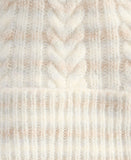 Style & Co. Womens Space Dye Cable Knit Beanie Pom Pom SC1542504 Gray Multi