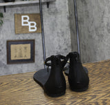 INC International Concepts Womens Georna Sandals Toe Ring 10020636900 Black 8.5M