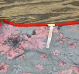 Free People Womens Venice Floral Tie Front Top OB1434186 Night Combo Red Black L