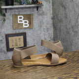 Style & Co Eileen Elasticized Round Toe Flat Sandals Mountain Trail Brown 8.5M