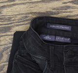 NYDJ Womens Marilyn Straight Leg Jeans Black Wash 00P