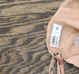 Tinsel Juniors V-Neck Scallop Lace-Trim Floral print Midi Dress Pink Multi M