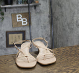 A New Day Womens Reggie Toe Thong Strappy Heels 92611233 Tan Brown 10M