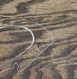 A New Day Box Chain Necklace Set 2 Piece Silver Gray 18" + 3" 20" +3"