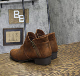 Sun + Stone Womens Adelinee Double Zip Ankle Booties Brown 6M