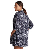 Lauren Ralph Lauren Allora Floral Shirt Cover Up Button Up Allora Floral Blue L