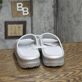Wild Fable Womens Laney EVA Platform Sandals 89258971 Silver Glitter Gray 7M