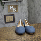 Journee Collection Comfort Round-Toe Dress Flats KAVN Blue 10W