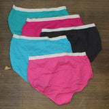 Just My Size Womens Plus 5pk Cotton Briefs 1610C5 Colors May Vary 10