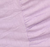 Riley & Rae Womens Lacey Crew Neck Tiered Puff-Sleeve Midi Dress Lilac Purple S