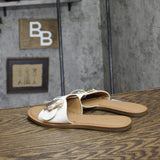 Universal Thread Womens Nesryn Shell Ornament Slide Sandals 93321844 White 9M