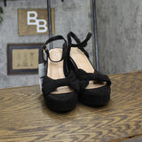 A New Day Womens Riah Platform Heels 88075203 Black 7M