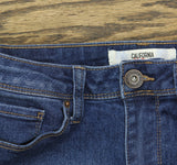 California Vintage Juniors Distressed Stretch Skinny Jeans Blue 9 / 29
