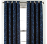 Linden Street Grommet Light-Filtering Single Curtain Panel Indigo Blue 50x84