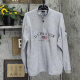 U.S. Polo Mens 1/4 Zip Fleece Pullover Sweatshirt 166ffeb0852877 Gray L