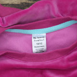 Members Mark Girls Youth My Favorite Sweatshirt Velour Sweatshirt Berry 10/12