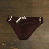Trina Turk Womens Standard Glimmer Hipster Bikini Bottom 3684355 Totem Brown 8