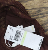 Trina Turk Womens Glimmer Lace-up Crop Swim Top 3683755 Totem Brown Lurex 4