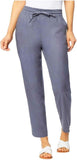 32 Degrees Cool Ladies Womens Stretch Linen Blend Pants 1387154 Gray L