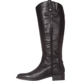 INC International Concepts Fawne Leather Knee-High Riding Boots Black 8.5M