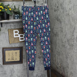 Holiday Lane Womens Nutcracker Christmas Cotton Pajama Pants Navy Blue M