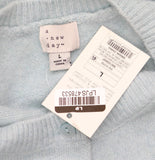 A New Day Long Sleeve Rhinestone Button-Down Cardigan Sweater Light Blue L
