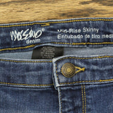 Mossimo Womens Mid Rise Skinny Jeans 1678c25990081b Medium Blue 16 Long