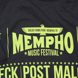 Canvas Mempho Music Festival 2018 Post Malone Beck Graphic T-Shirt Navy Blue XS