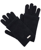 Steve Madden Womens Tech Touch Double Layer Knit Gloves SMA-665 Black