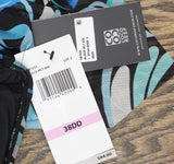 Coco Reef Racerback Hankerchief Hem Tankini Swim Top Black / Multi 38DD