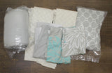 Madison Park Maible Reversible 9-Pc. Comforter Set Floral Aqua Blue Queen