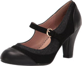 Journee Collection Womens Siri Pump Heels Shoes SIRI-PUMP Black 7M