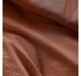 510 Design Porter Soft Wash Pleated 3-Piece Duvet Cover Set Clay Orange Queen