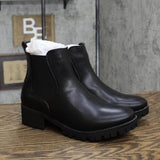 Sugar Women's Kelce Mid Calf Chunky Heel Fashion Boots Kelce Black/Gold 8.5M