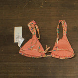 O'Neill Juniors Kelly Floral Menorca Swim Bikini Swim Top Desert Flower Pink M