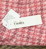 London Times Women's Surplice Embellished Houndstooth Faux Wrap Dress Pink 12
