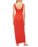 Dkny Jeans Womens Stitch-Yoke Maxi Dress E22HAB34 Red Alert L