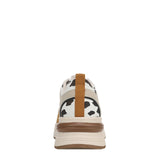 Blowfish Malibu Platform Sneaker with Chunky Sole Tan / Gold Multi Suede 6.0 M