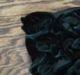 Xscape Womens Off The Shoulder Ruffled Velvet Strapless Dress Hunter Green 14