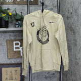Nike Mens Army Nous Resterons La Therma PO Hoodie Fleece Lined Gold Yellow M