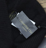 Charter Club Womens 100% Cashmere Cuffed Beanie Hat 100160260HT Classic Black