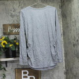 Motherhood Maternity the Season To Be Pregnant Maternity Graphic Tee Gray XL