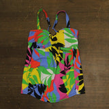 Motherhood Maternity 2-Piece Tankini Swimsuit Set Tropical Floral Blue Multi S