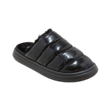 Stars Above Womens Merritt Platform Shine Scuff Slide Slippers Black L (9-10)