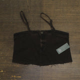 Wild Fable Womens Reworked Cropped Denim Tank Top 90632768 Brown S