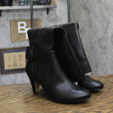 Bella Vita Womens Troy II Tall Dress Boots Block Heel TROY2 Black 6.5M