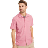 All In Motion Mens Everyday Woven Shirt 89432482 Rose Pink M