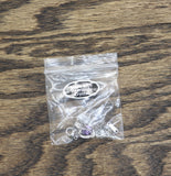 Stainless Steel Chain Necklace Silver Gray / Purple 15.5" + 2.5"