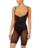 Miraclesuit Womens Extra Firm Open-Bust Thigh-Length Full Body Shaper Black XL